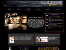Tablet Screenshot of parkhurstgalleries.com